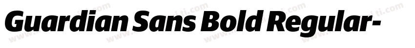 Guardian Sans Bold Regular字体转换